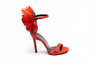 La Scada Kırmızı Kadın Abiye Ayakkabı Mr2020